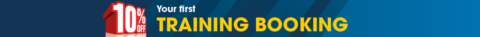 10% off your first training booking